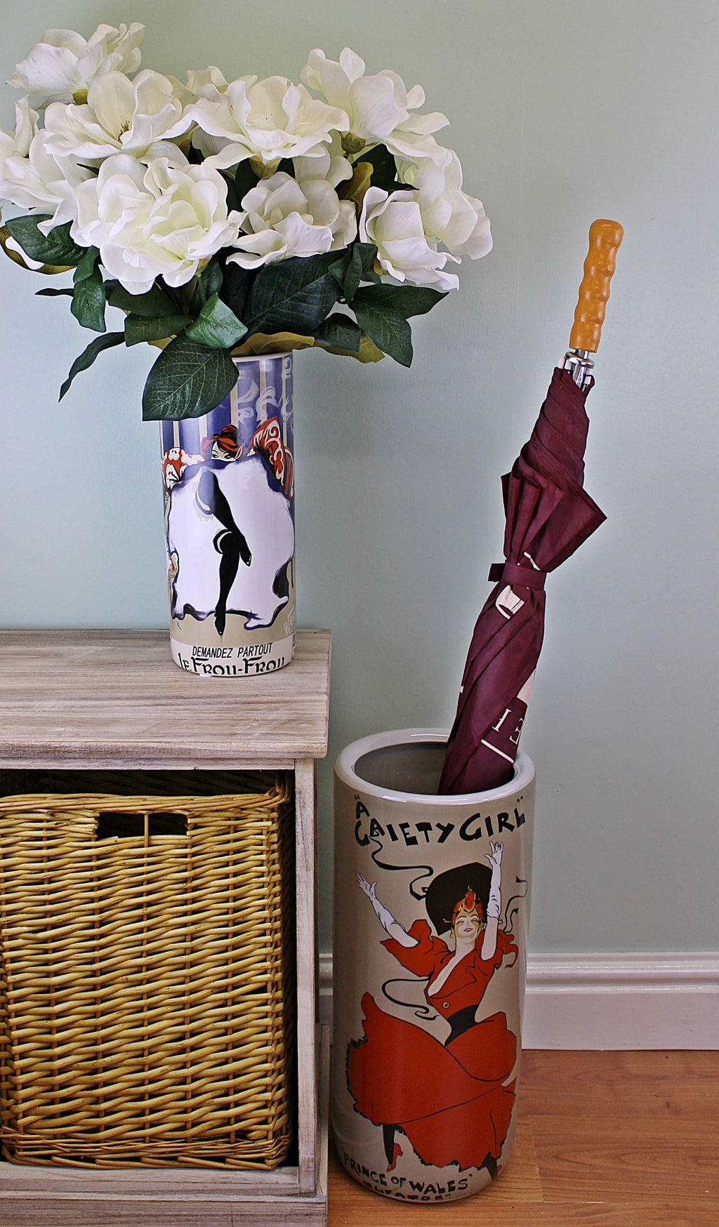 Schirmständer, Gaeity Girl Design mit Vase