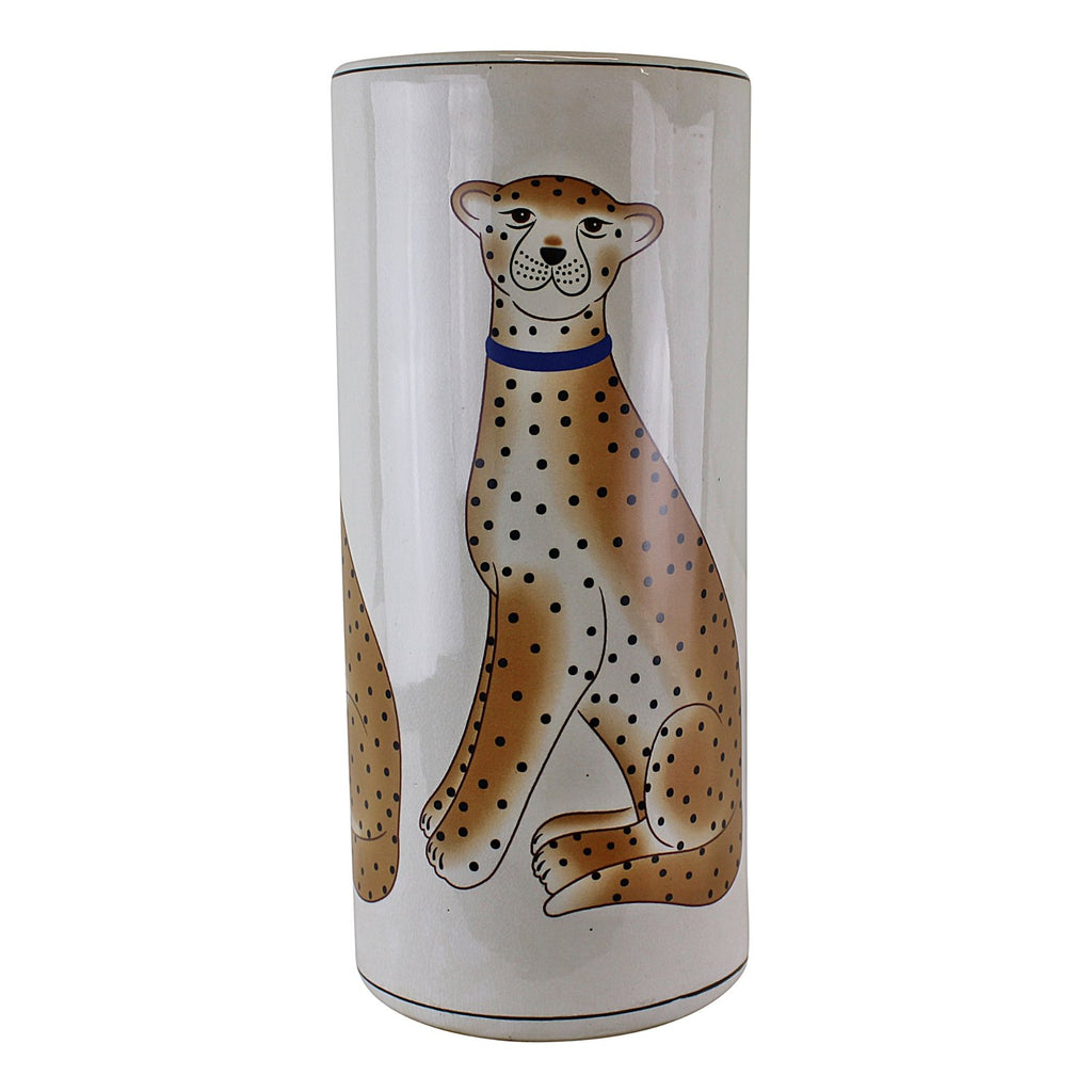 Keramikschirmständer, Leopardenmuster
