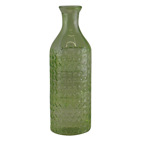 große hellgrüne Glasvase/-flasche