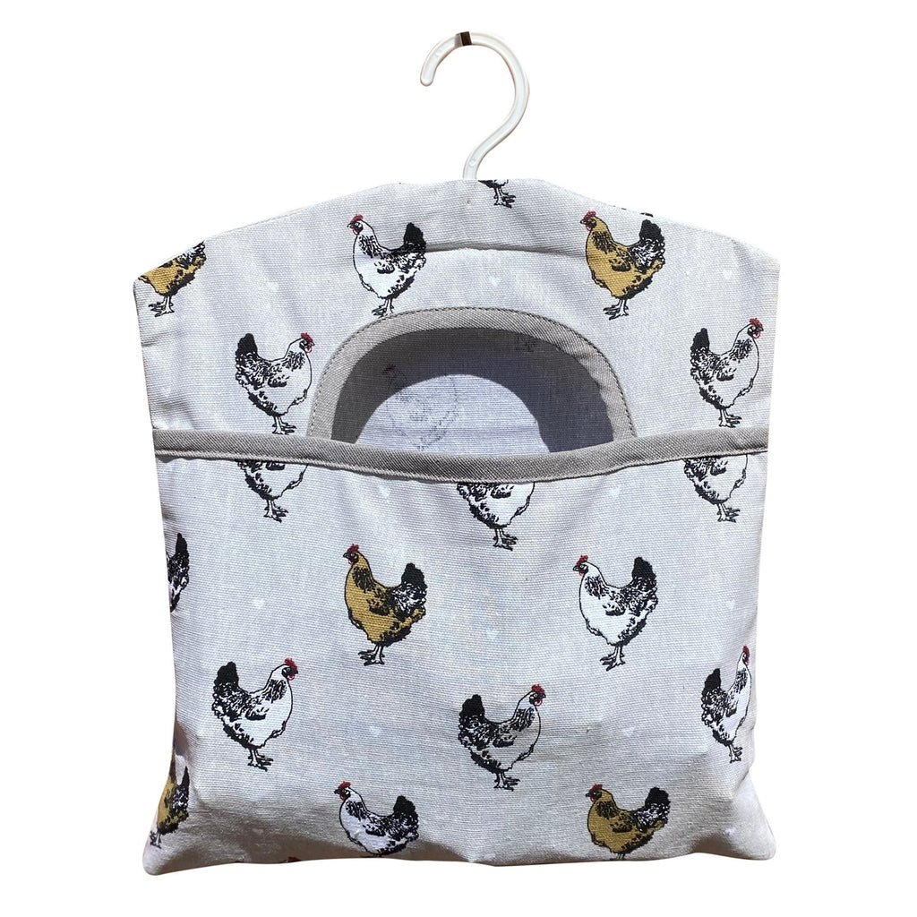 Wäscheklammer-Tasche mit einem Hähnchen-Print-Design