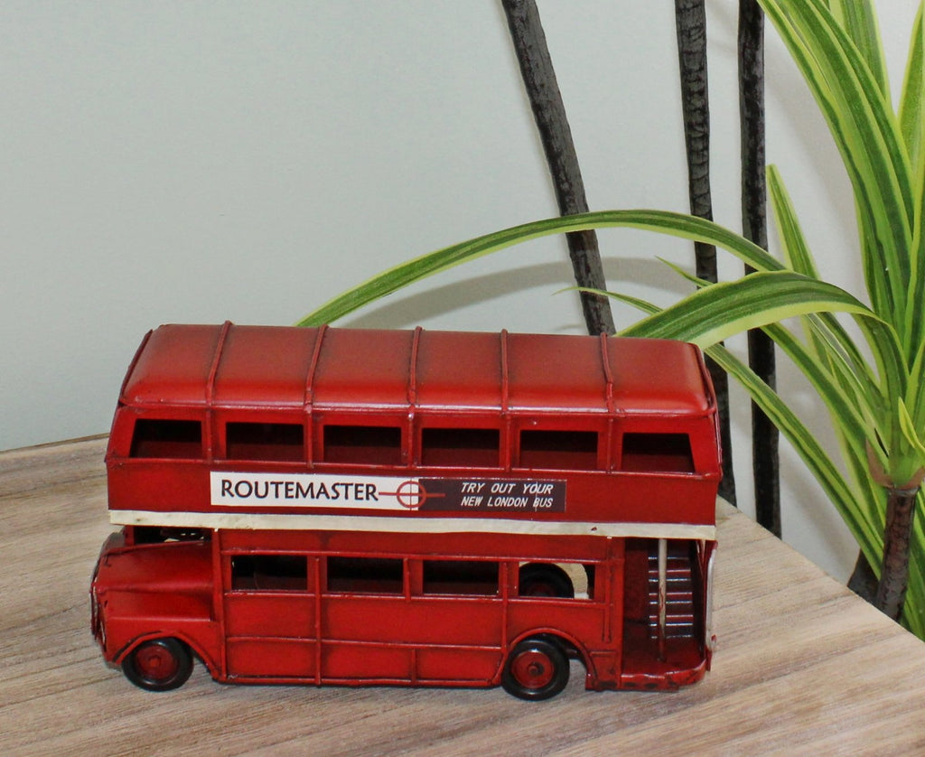 Vintage Style Red London Bus Ornament