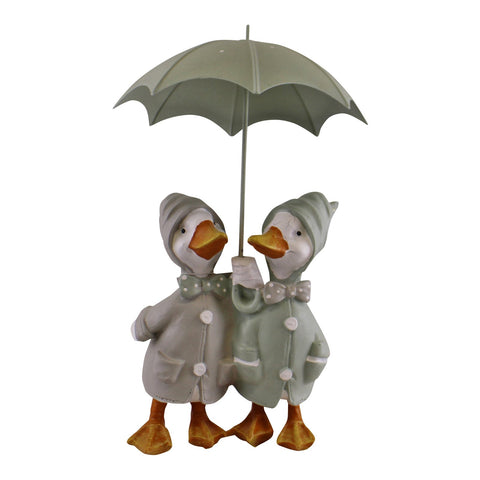 Figur 2 Enten mit Regenschirmen