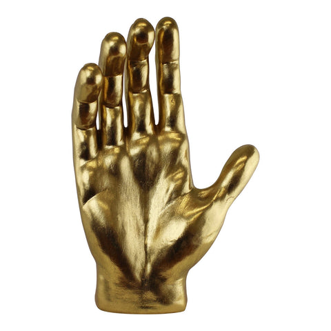 große goldene dekorative Hand