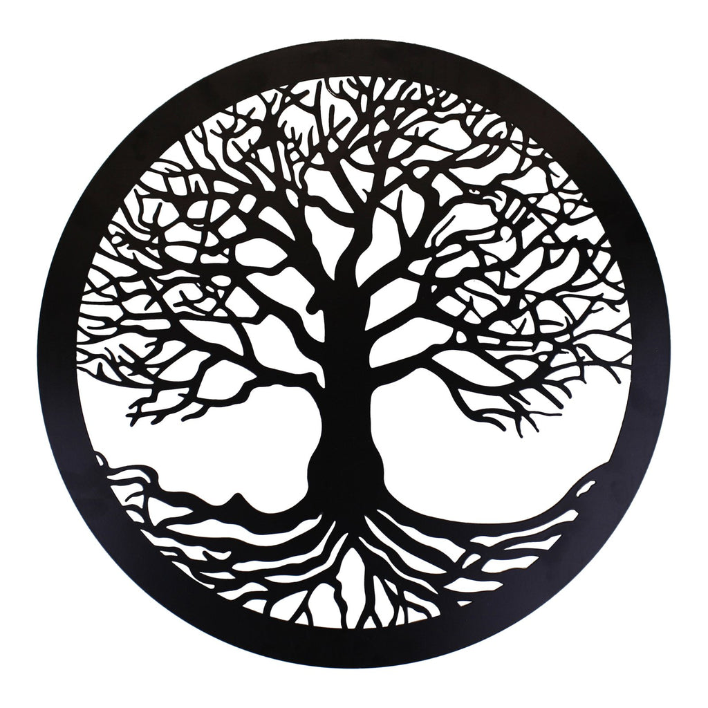 schwarze Wanddekoration Tree of Life